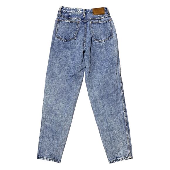 Limited Jeans Vintage 80s 90s Acid Wash Pleated Front Tapered Legs 8 - Picture 3 of 3